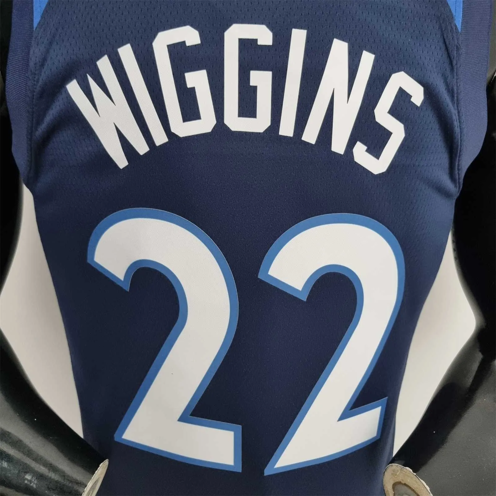 75th Anniversary Minnesota Timberwolves Wiggins #22 Royal Blue NBA Jersey 1