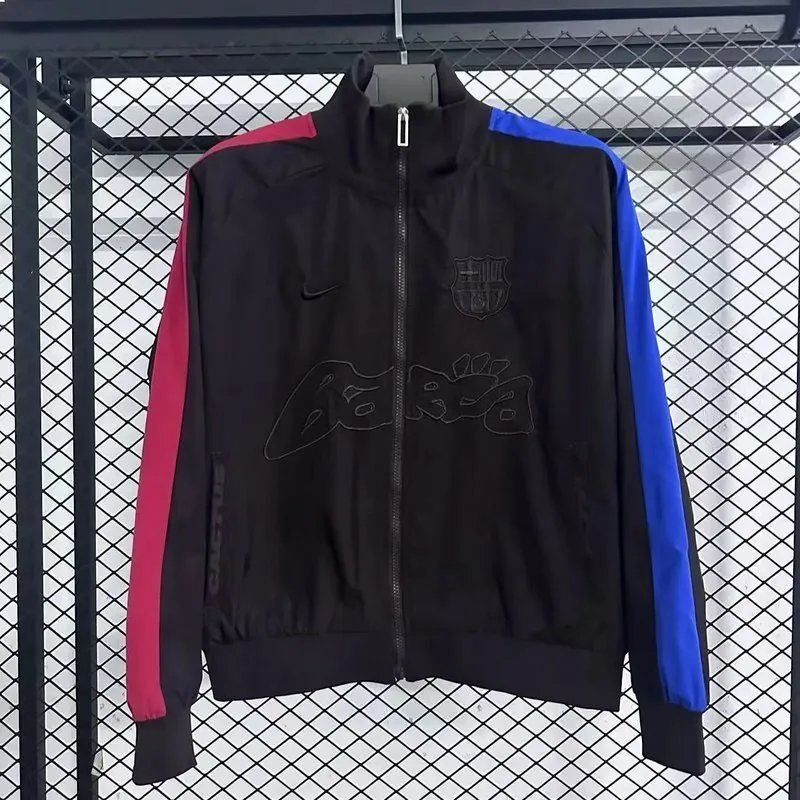 25-26 Barcelona Travis Scott Co branded Windbreaker Jacket AAAAJersey Supply Yupoo 2