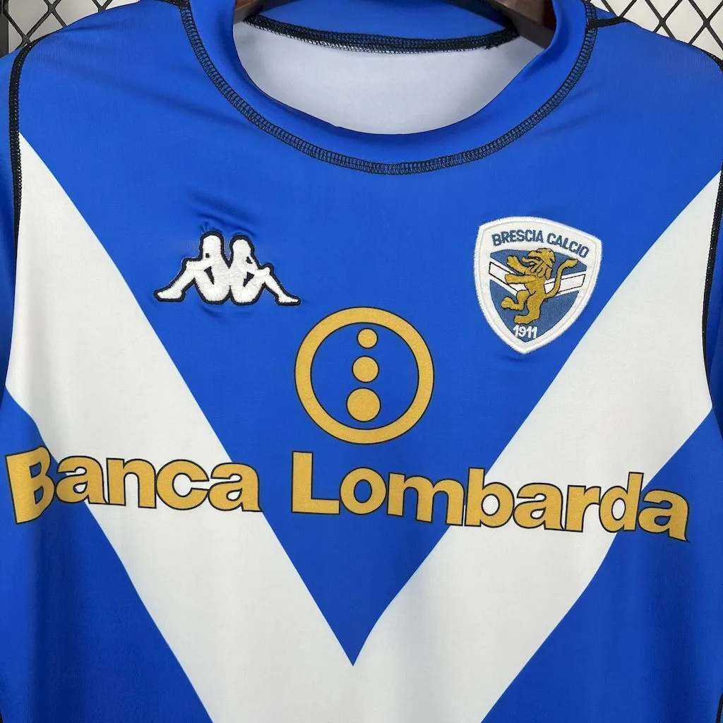 03-04 Brescia Home Retro Kit Long Sleeve Vintage Shirt AAAAJersey Supplier Yupoo 2