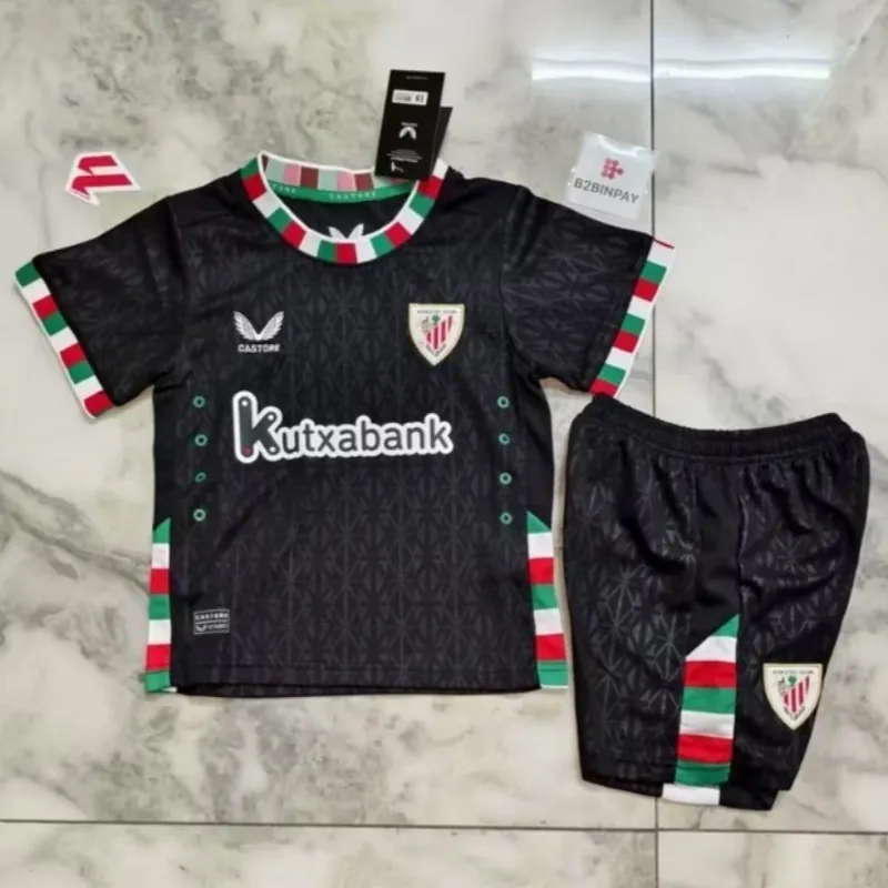 24-25 Bilbao Fourth Kid Kits Youth Apparels Soccer AAAAJersey Yupoo 2