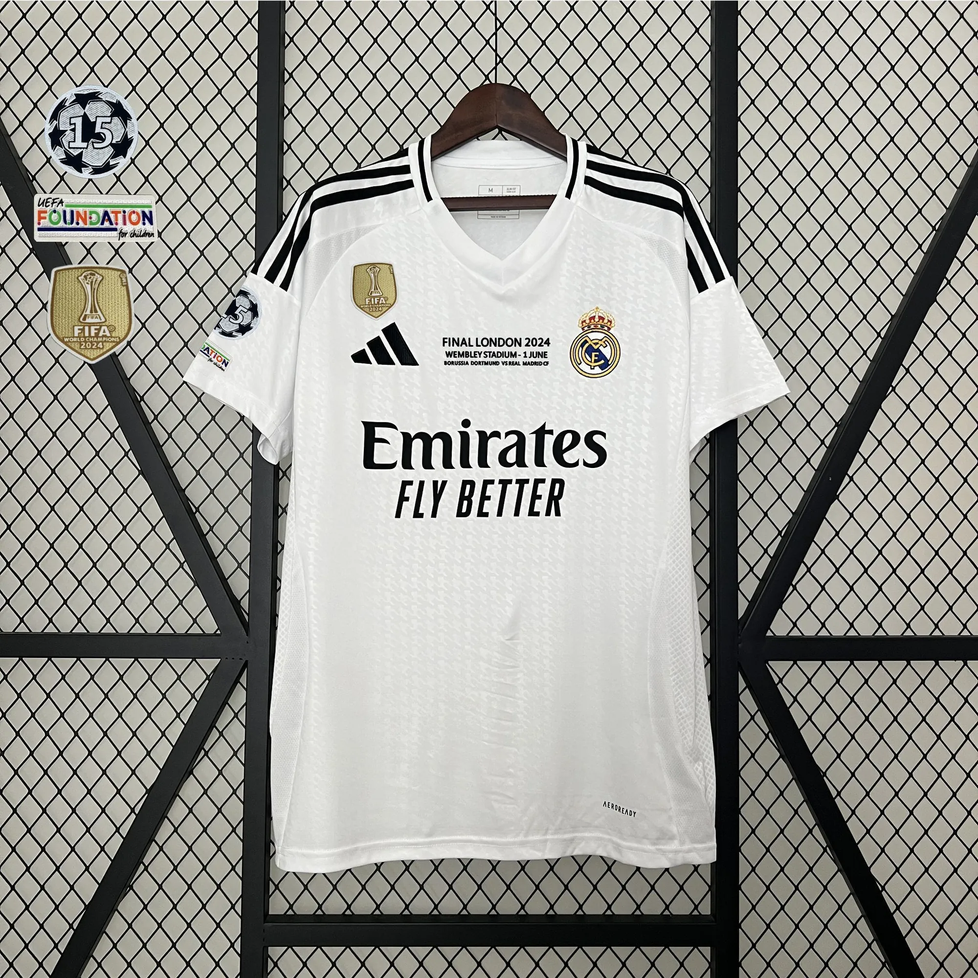 24-25 Real Madrid Home Kit With All Kind of Badges Soccer AAAAJerseys Yupoo 14