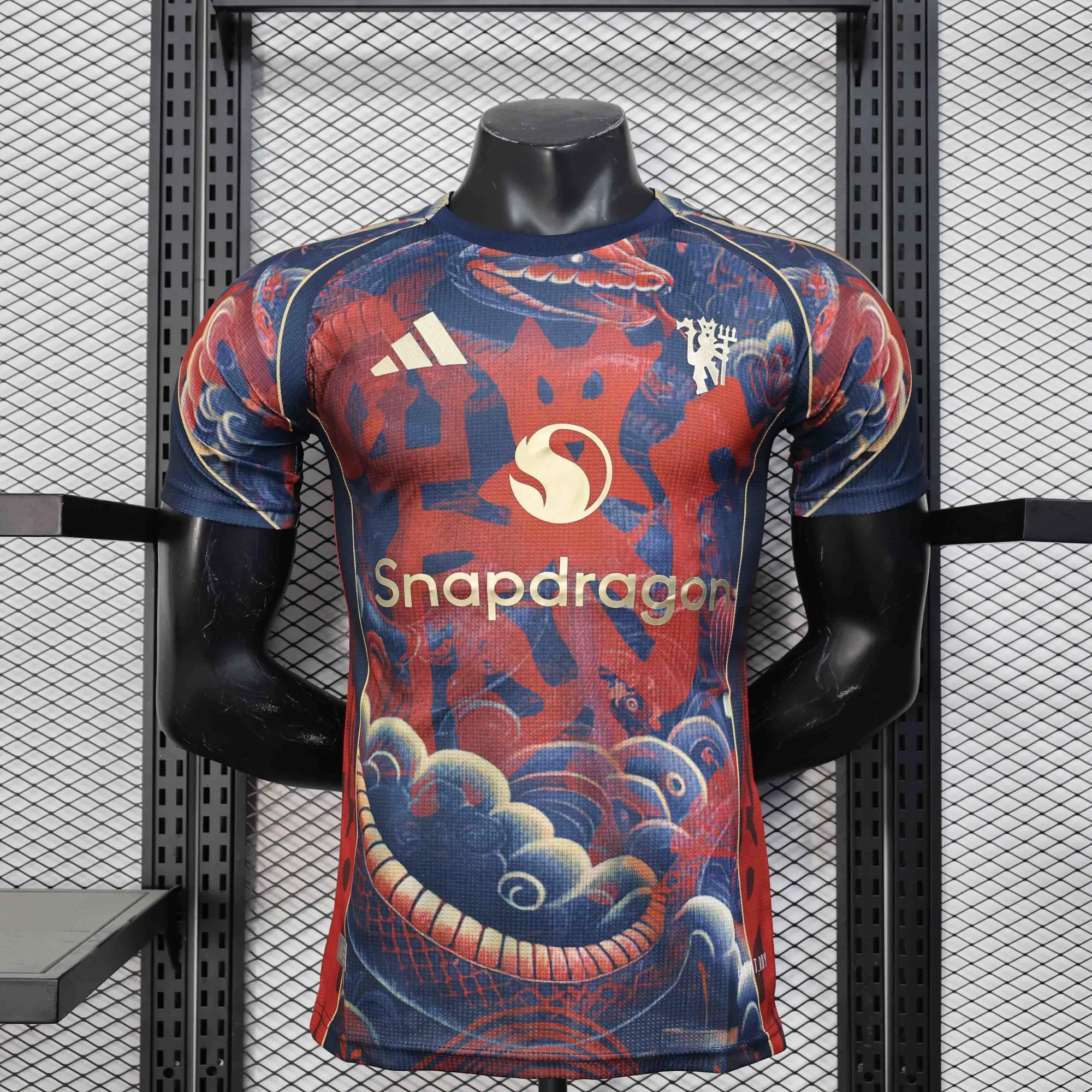 25-26 Manchester United Chinese Dragon Special Edition Player Version Shirt AAAAJersey Dropship 3