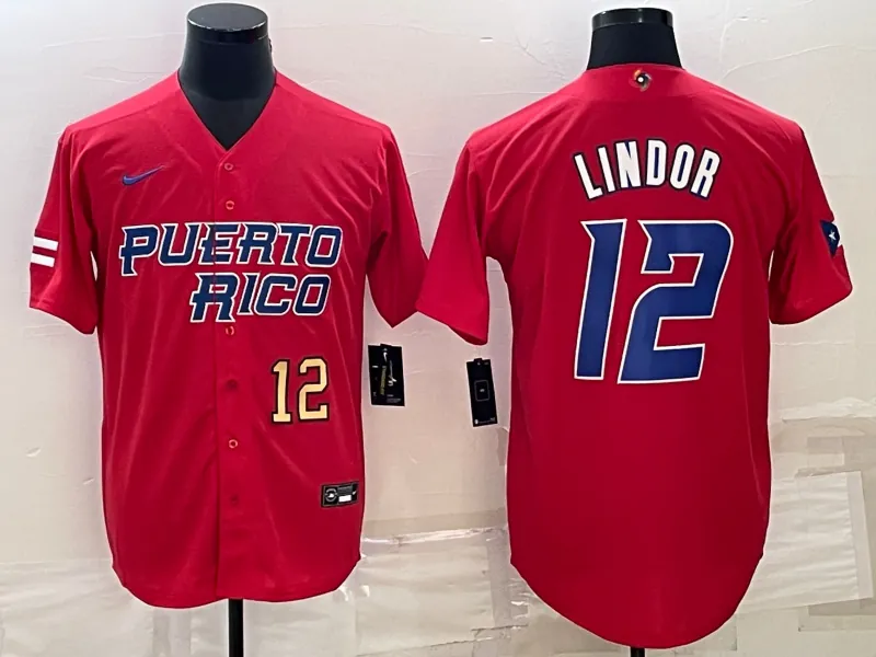 Puerto Rico 2023 World Cup Baseball Jerseys 21