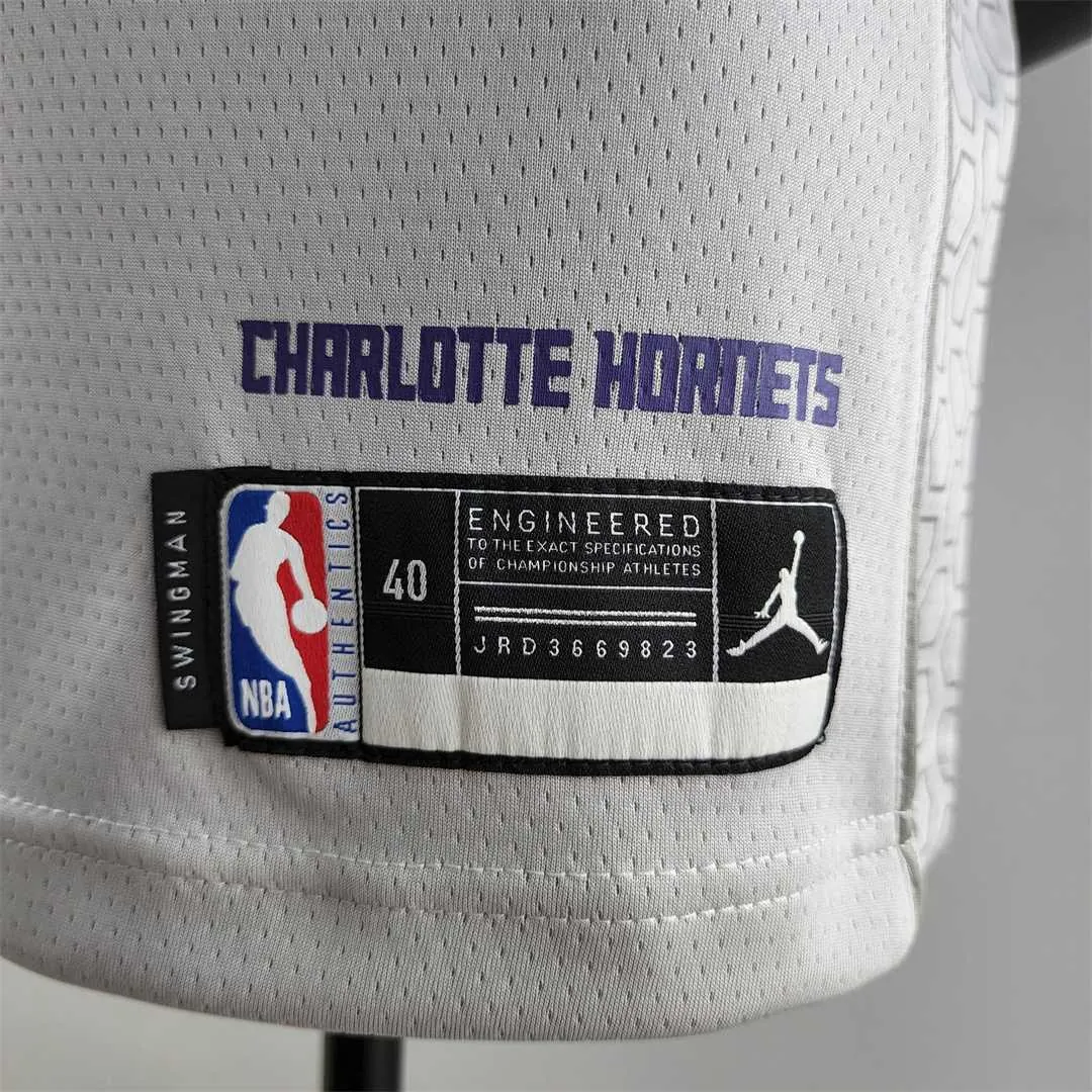2019 Oubre jr. #12 Charlotte Hornets Grey NBA Jersey 5