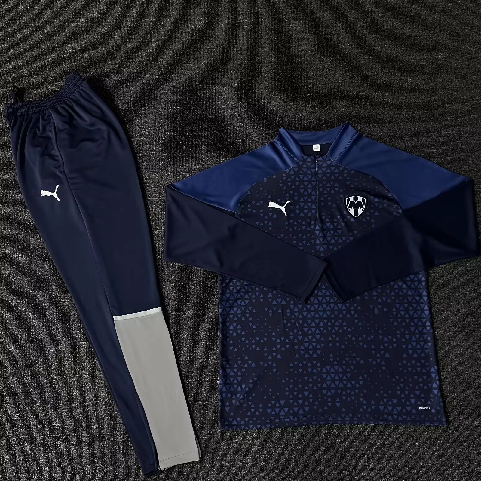 23-24 Rayados Monterrey Long Sleeve Navy Training Suits Soccer Jerseys Yupoo 2