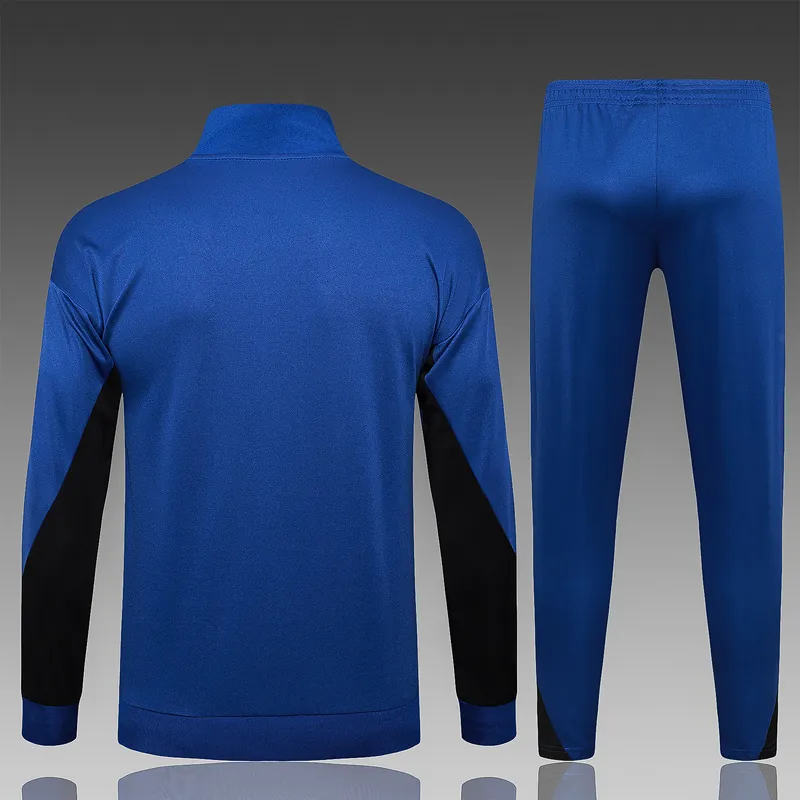 24-25 Inter Milan Black&Blue Football Tracksuit Long Jacket Suits 2