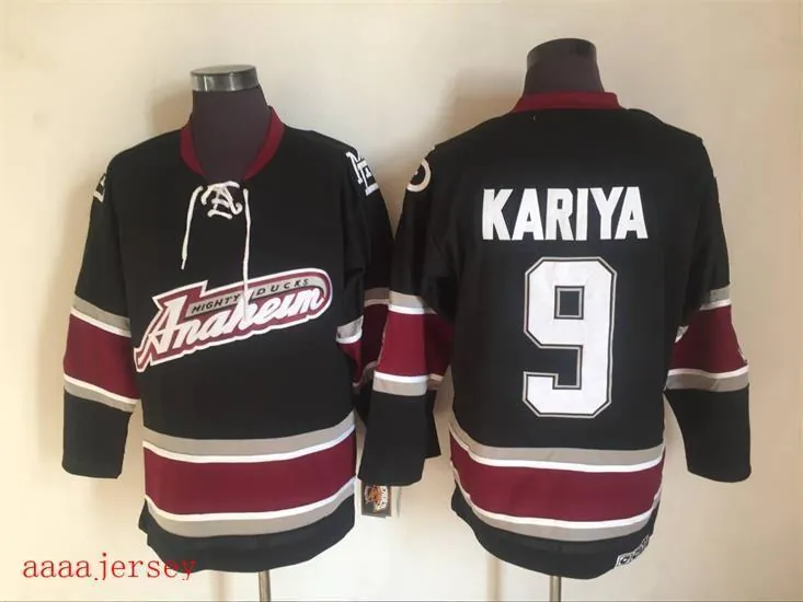 Anaheim Ducks retro ice hockey jersey M-3XL 阿纳海姆鸭队复古冰球服 2