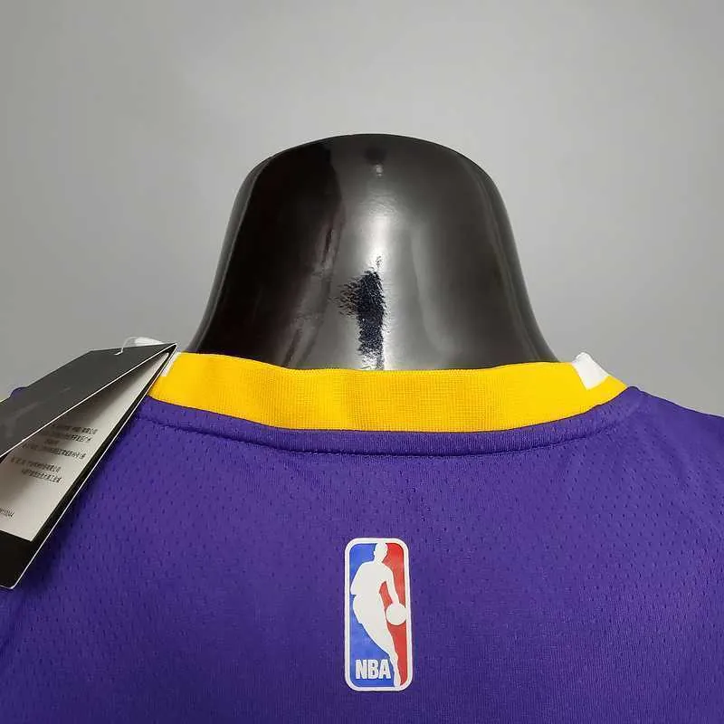 New Lakers Jordan DAVIS#3 Theme Purple Round Neck 5