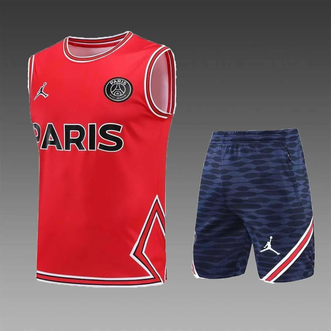 22-23 PSG vest training suit kit red 5