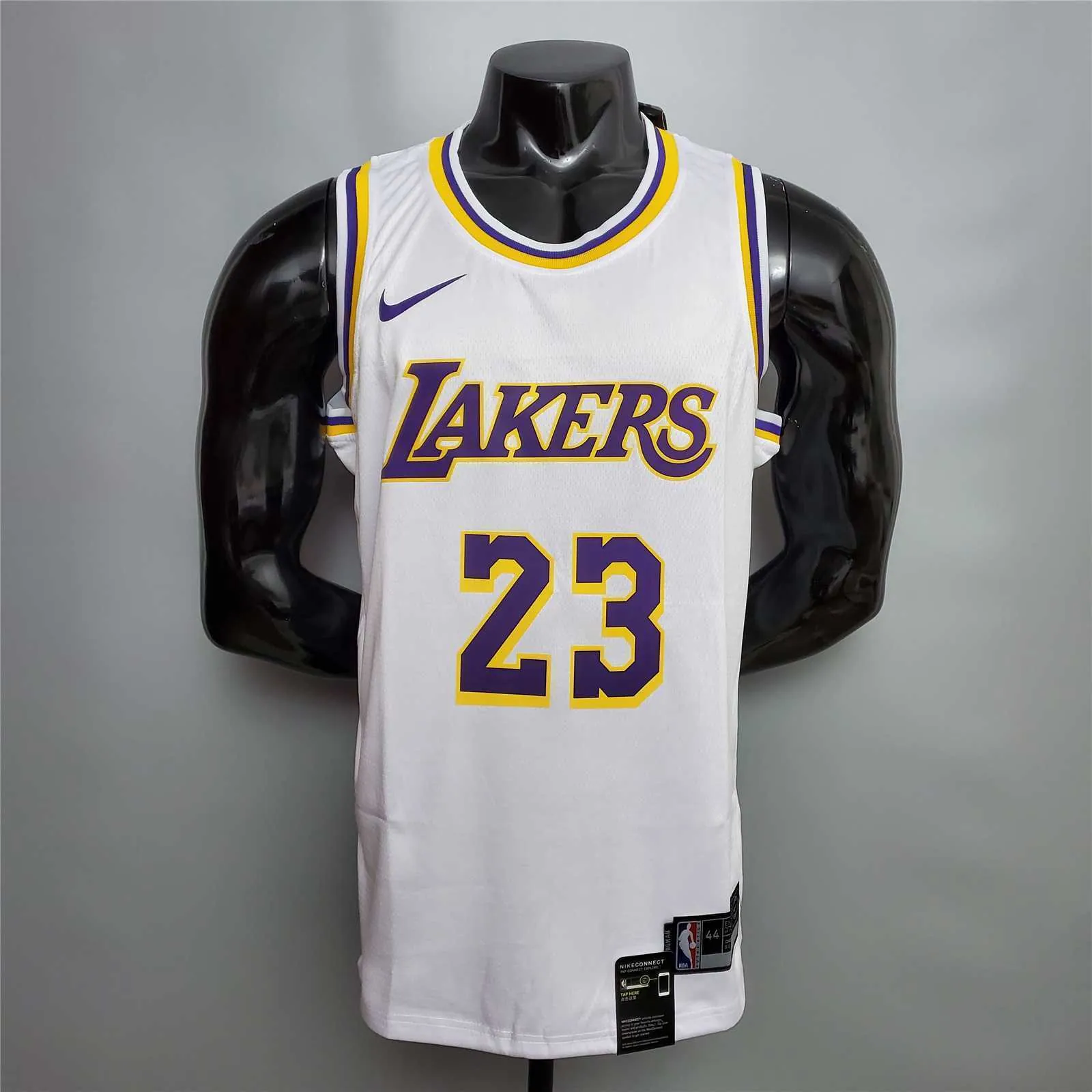 James #23 Lakers Round neck white 7