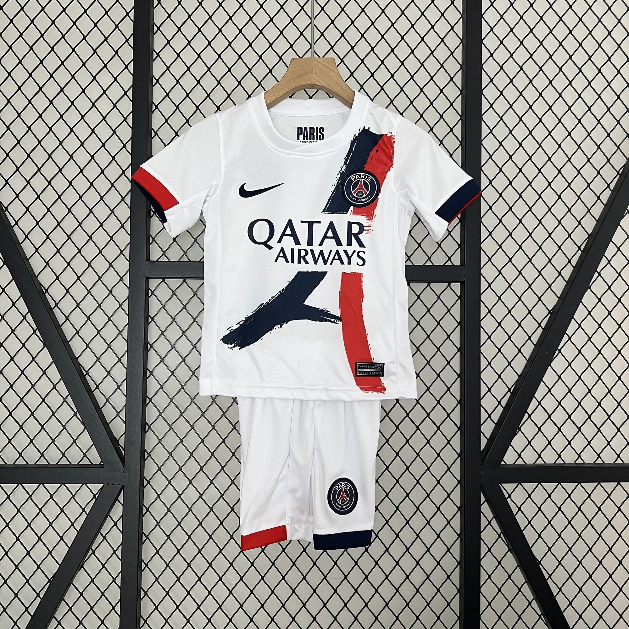 24-25 PSG Away Kid Kits Youth Apparels Sport AAAAJersey Yupoo 9