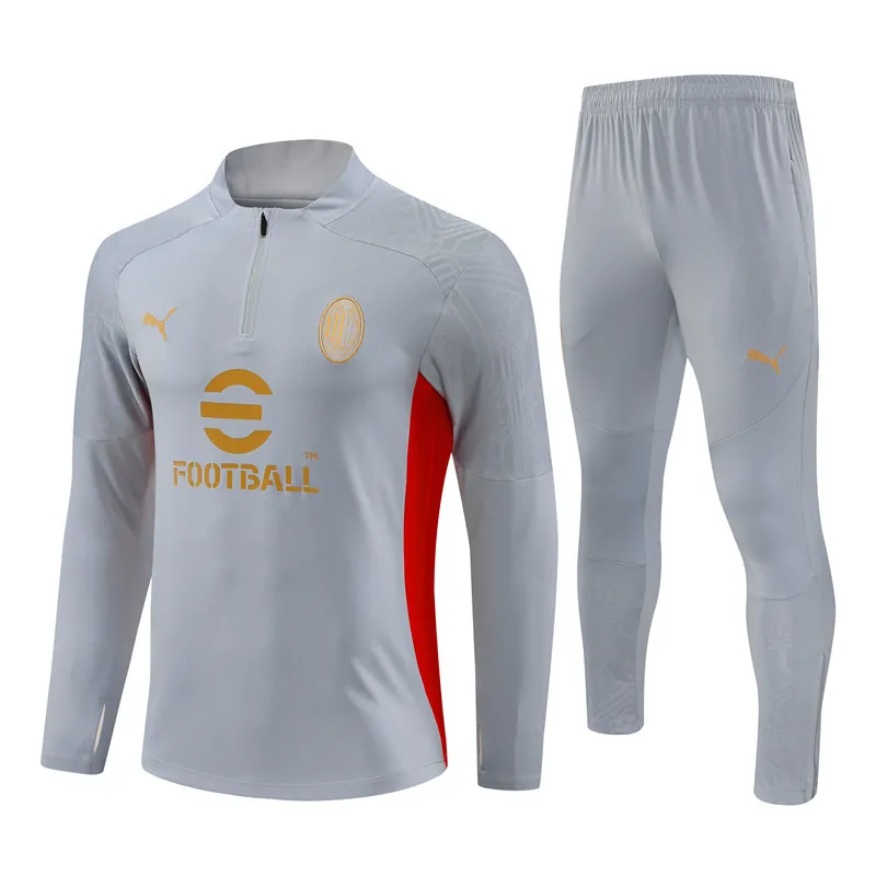 24-25 AC Milan Long Sleeve Training Suit Football Shirts 4