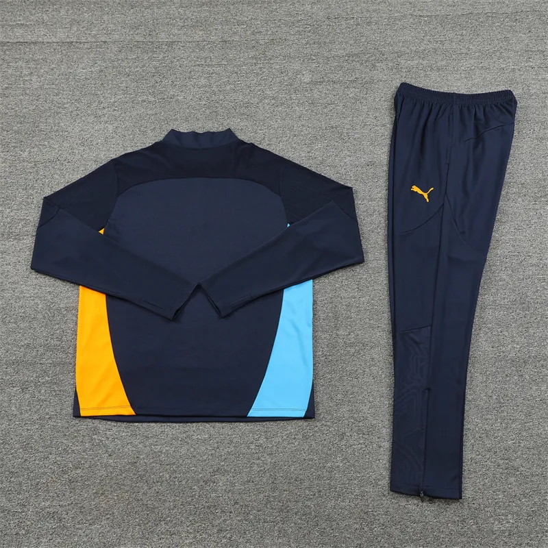 24-25 Marseille Long Sleeve Training Suit Football Shirts 2