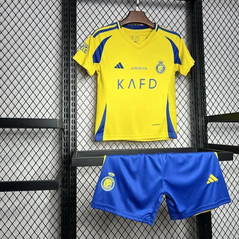 24-25 Al-Nassr Home Kid Kits Youth Apparels Sport AAAAJersey Yupoo 6
