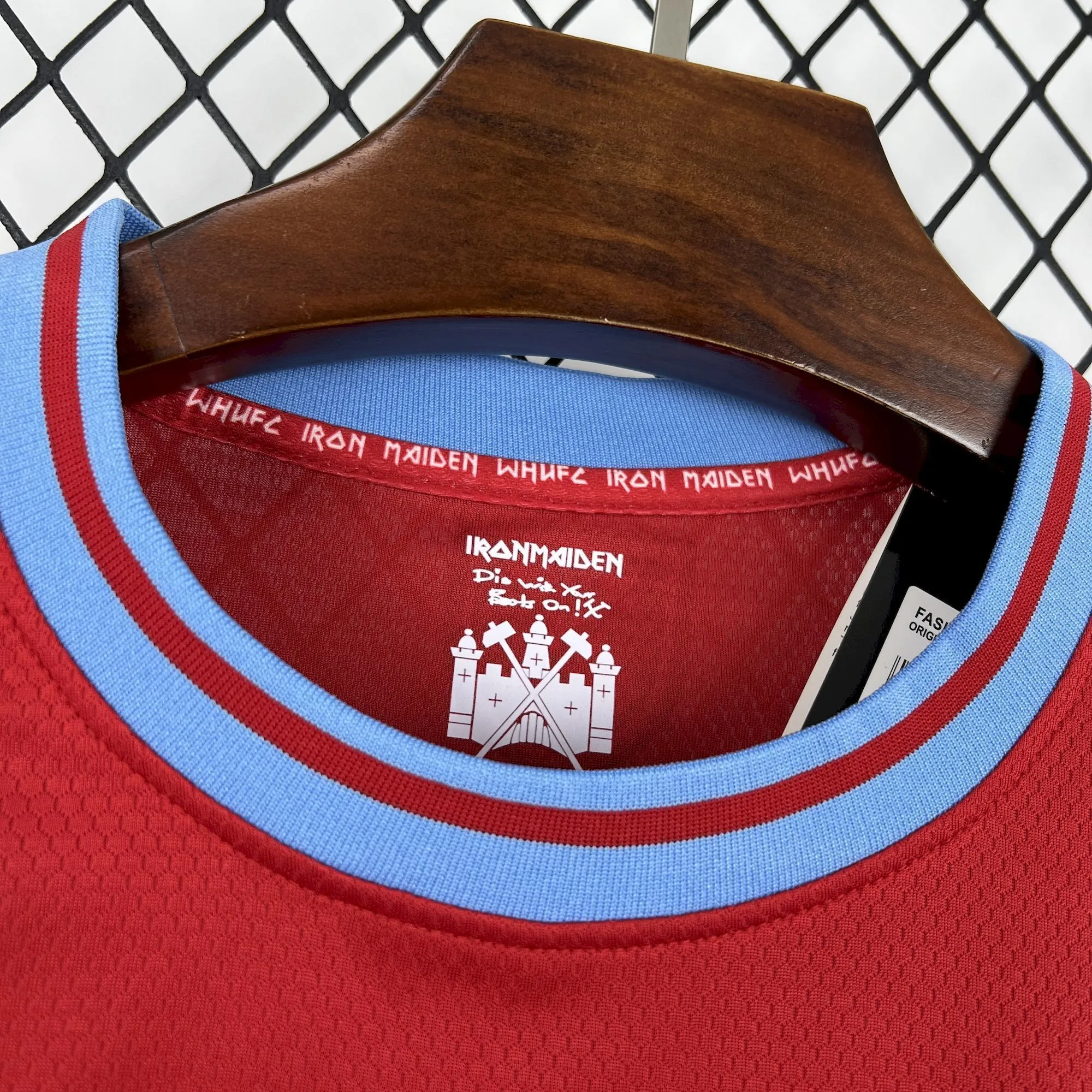 25-26 West Ham United x Iron Maiden 50th Anniversary Football T-Shirt AAAAJersey Wholesale Yupo 6