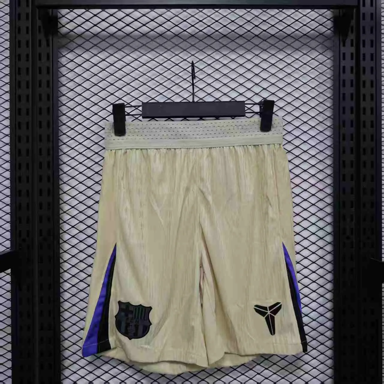 25-26 Barcelona Away Khaki Player Version Slim-fit Breathable Sports Shorts AAAAJersey Yupoo 6