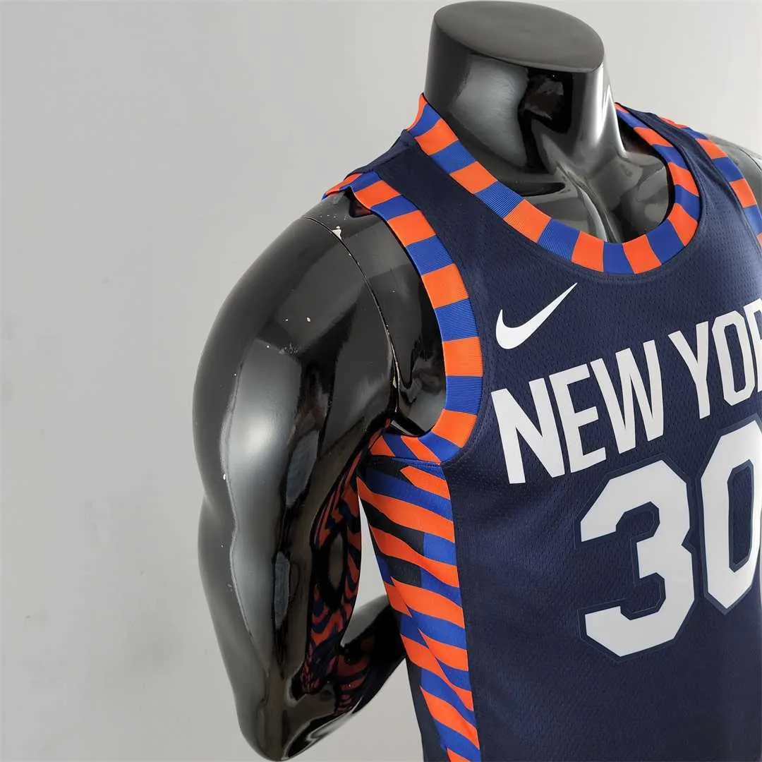 New York Knicks RANDLE #30 Striped NBA Jersey 6