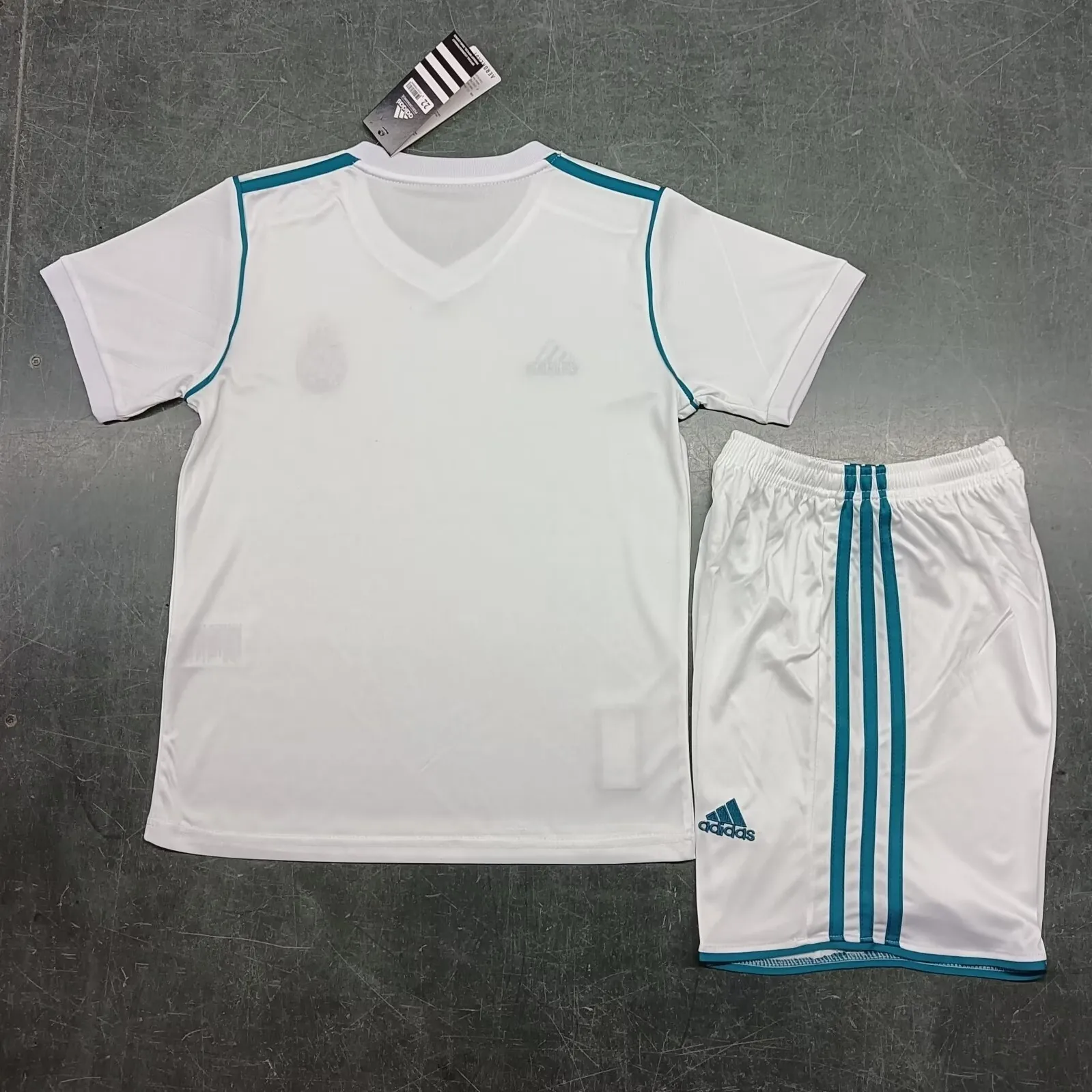 17-18 Real Madrid Home Retro Kids Kit Size-16-28 Soccer Jersey Yupoo 13