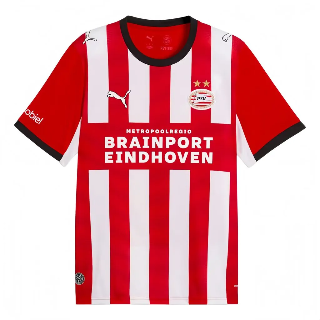 26-27 PSV Eindhoven Mens Home Kit Football T-Shirt AAAAJersey Supply Yupoo 2 2