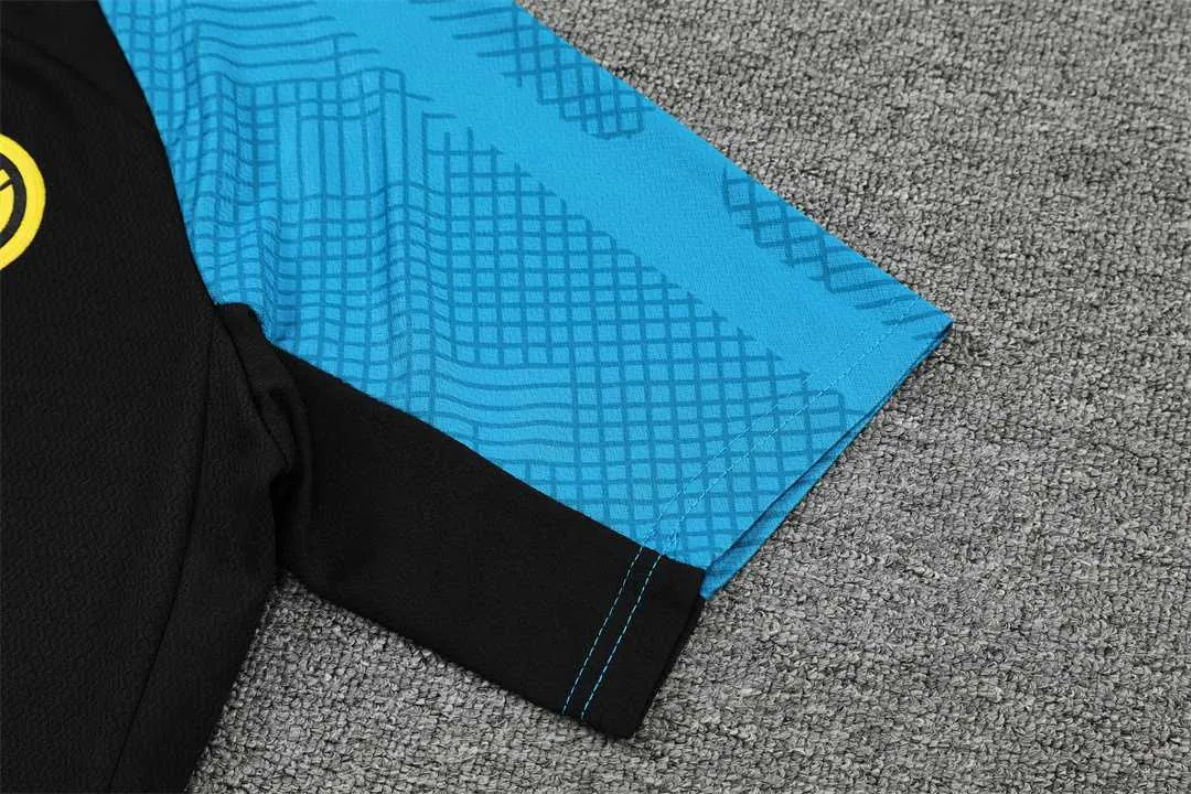 22-23 Inter Milan training suit short sleeve kit Black Blue 1