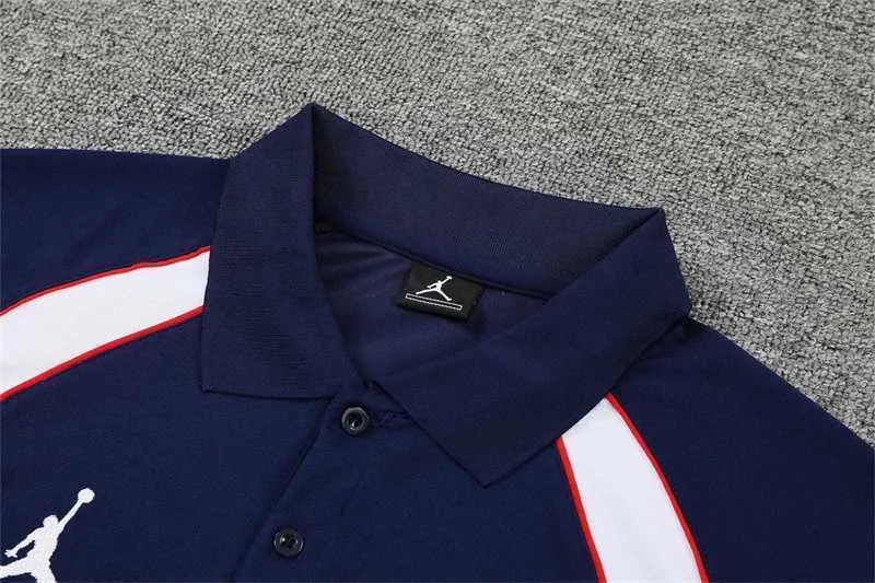 Polo Jordan PSG sapphire blue and white 3