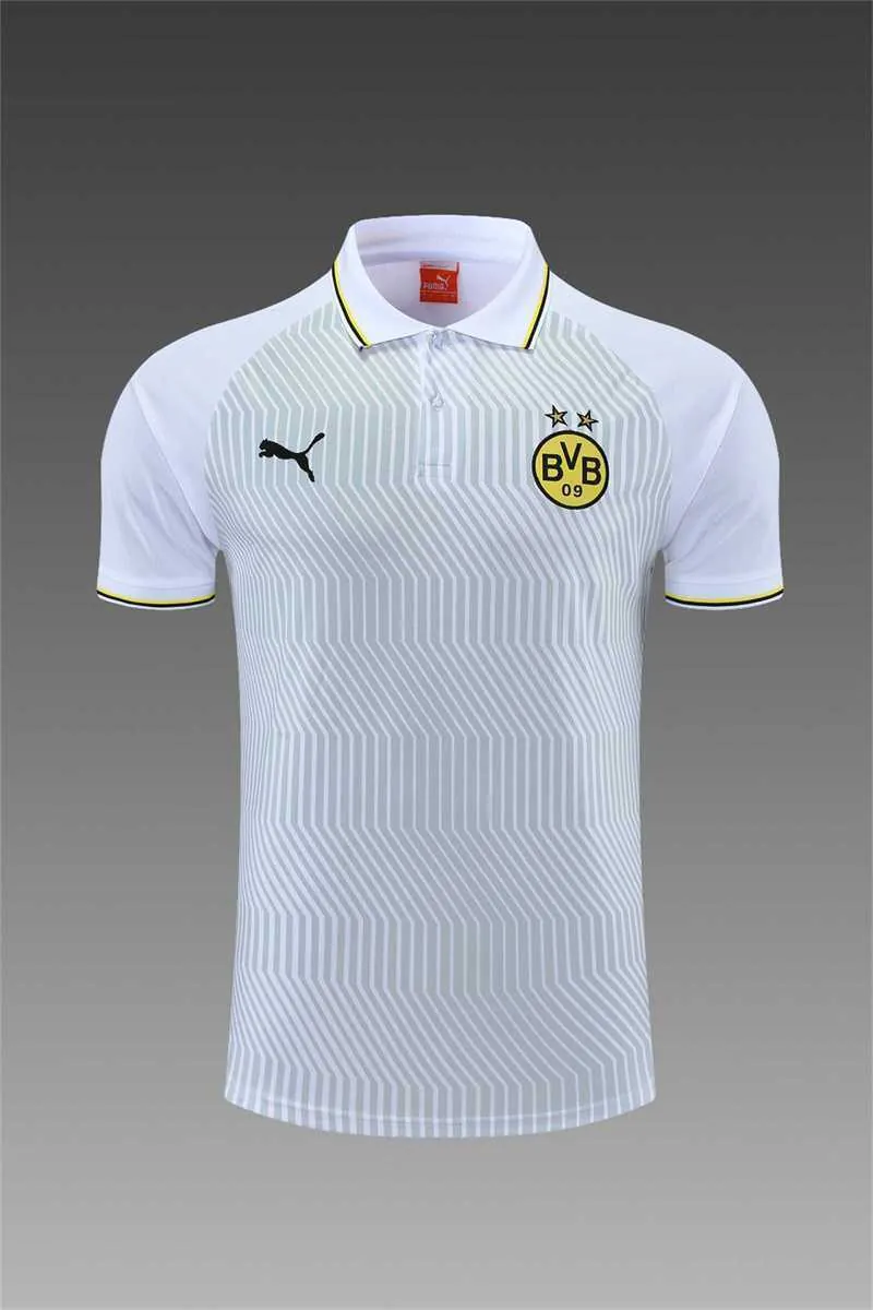 Polo Dortmund grey and white stripes 5