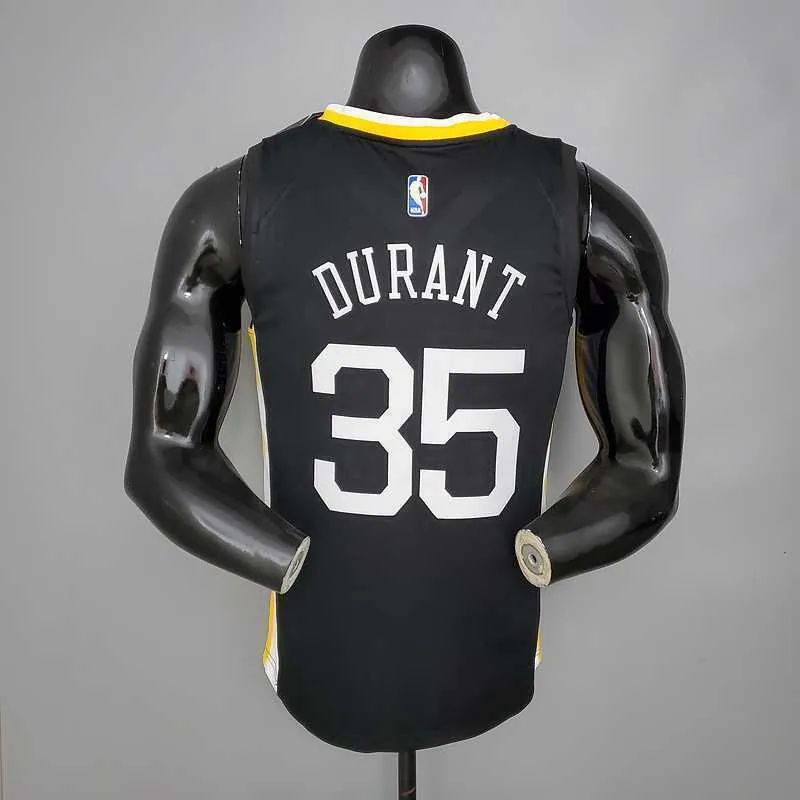 Durant#35 Golden State Warriors black 3