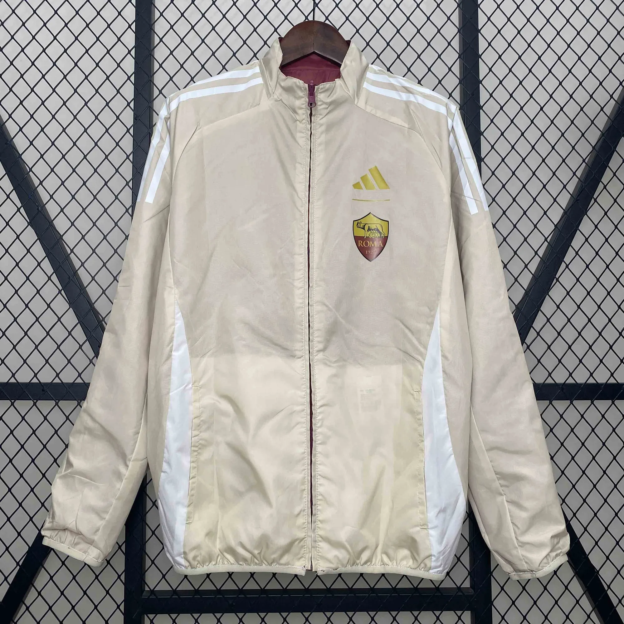 24-25 Roma Trench Coat Reversible Windbreaker Double-Sides Jacket AAAAJersey Supplier Yupoo 2