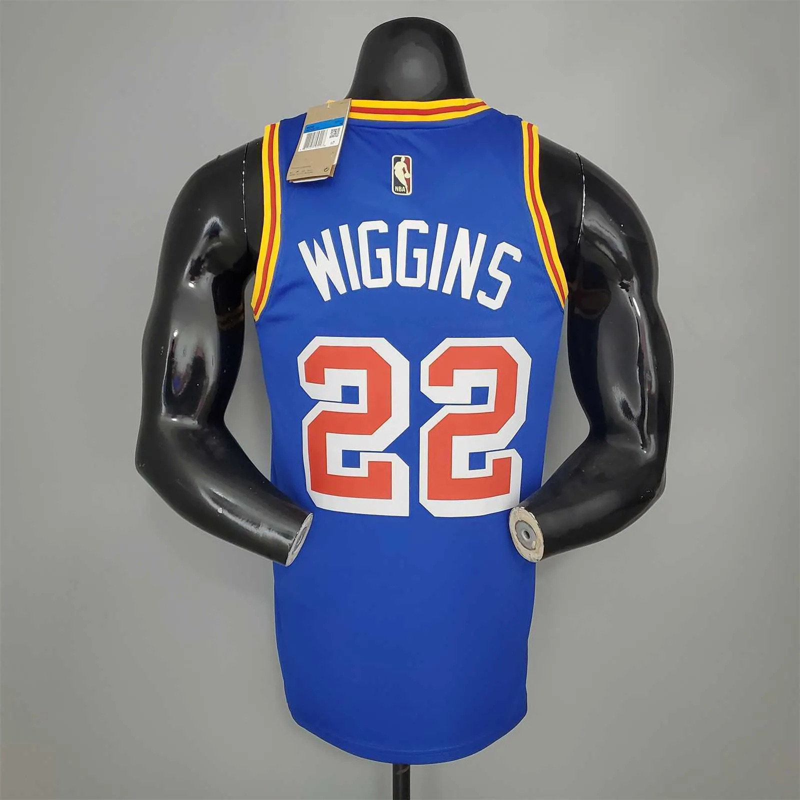 WIGGINS#22 75th Anniversary Warriors Blue 2