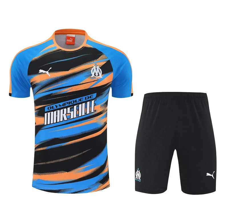25-26 Marseille Fast Training Kits Orange Football Tracksuits 3