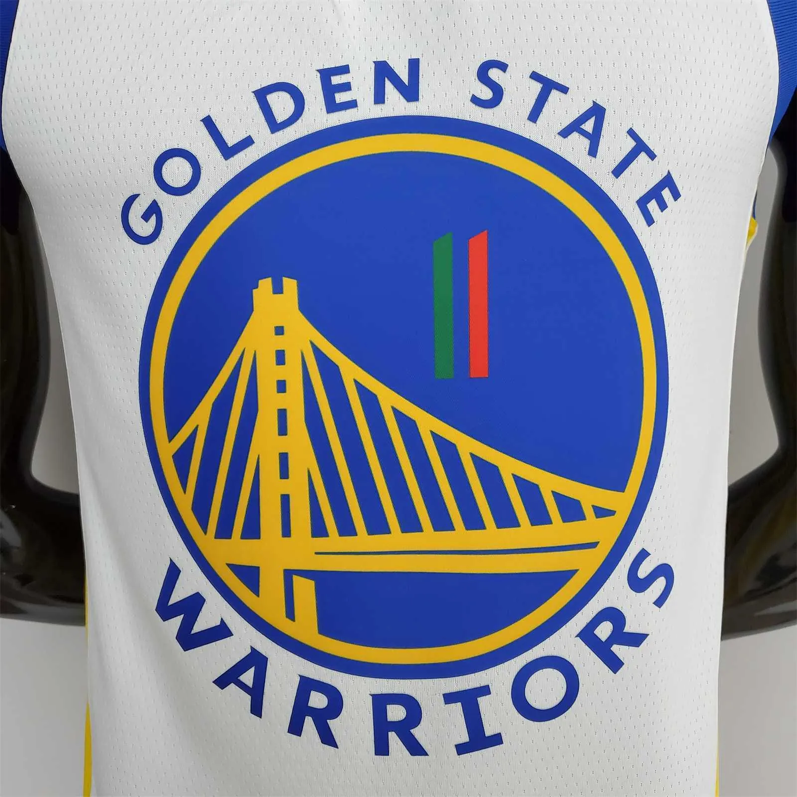 75th Anniversary Golden State Warriors Thompson #11 Mexico Edition White NBA Jersey 9