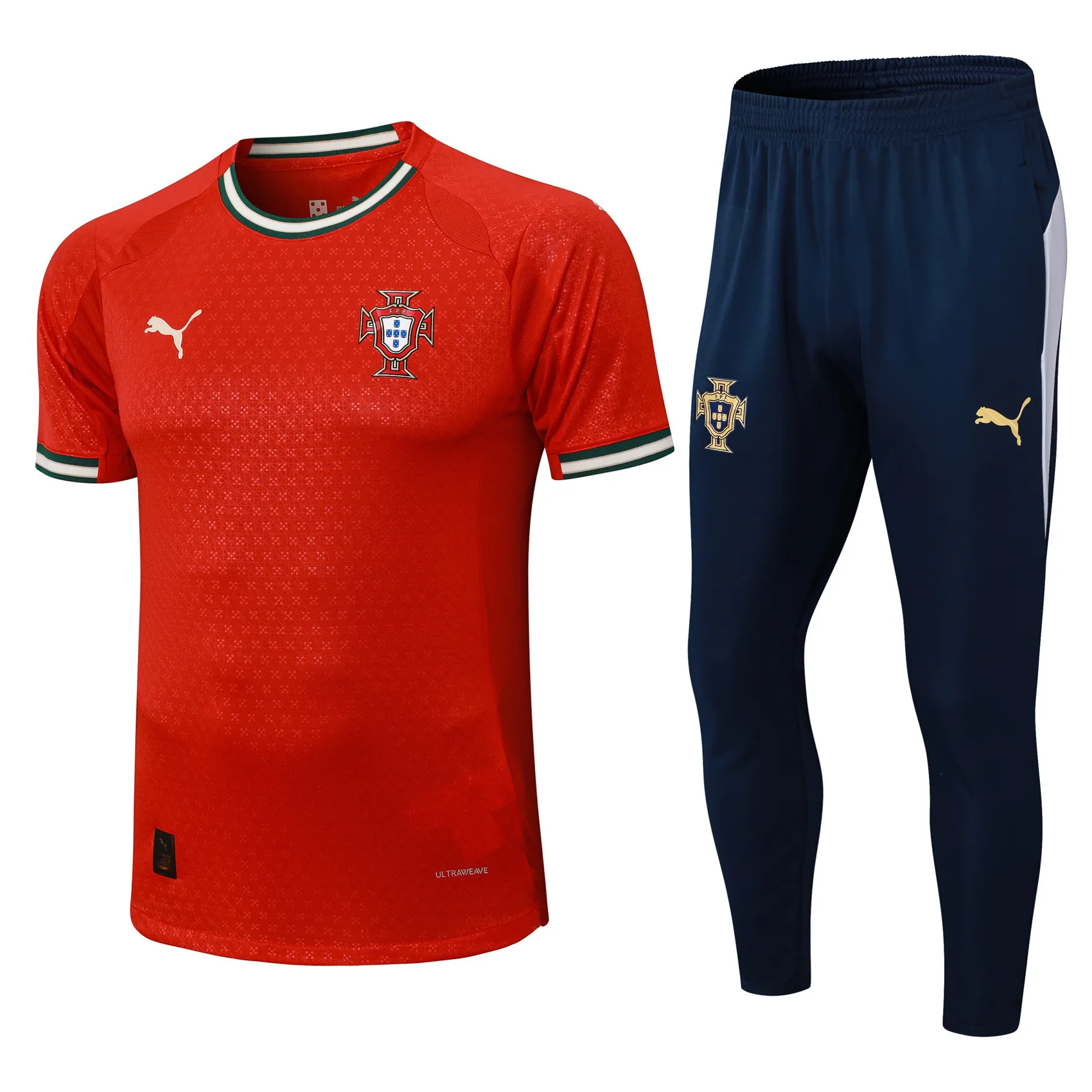 2025 Portugal Home Player Version Training Kits Football Tracksuits 4