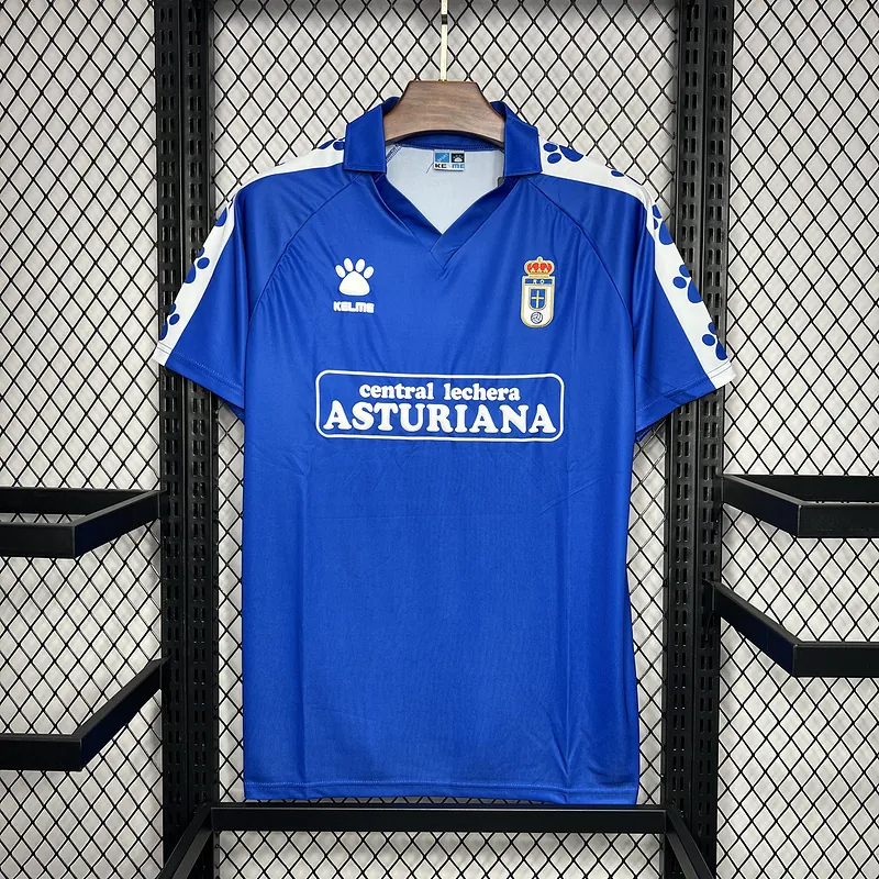 90-91 Real Oviedo Home Retro Kit Vintage Uniform AAAAJersey Supplier Yupoo 8