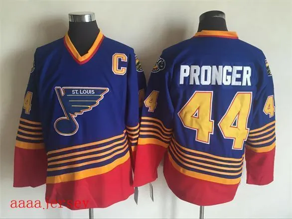 St. Louis Blues retro ice hockey jersey M-3XL 圣路易蓝调队复古冰球服 4