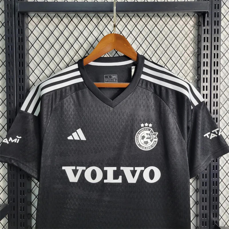 23-24 Maccabi Black away size S-4XL Soccer Jersey 4