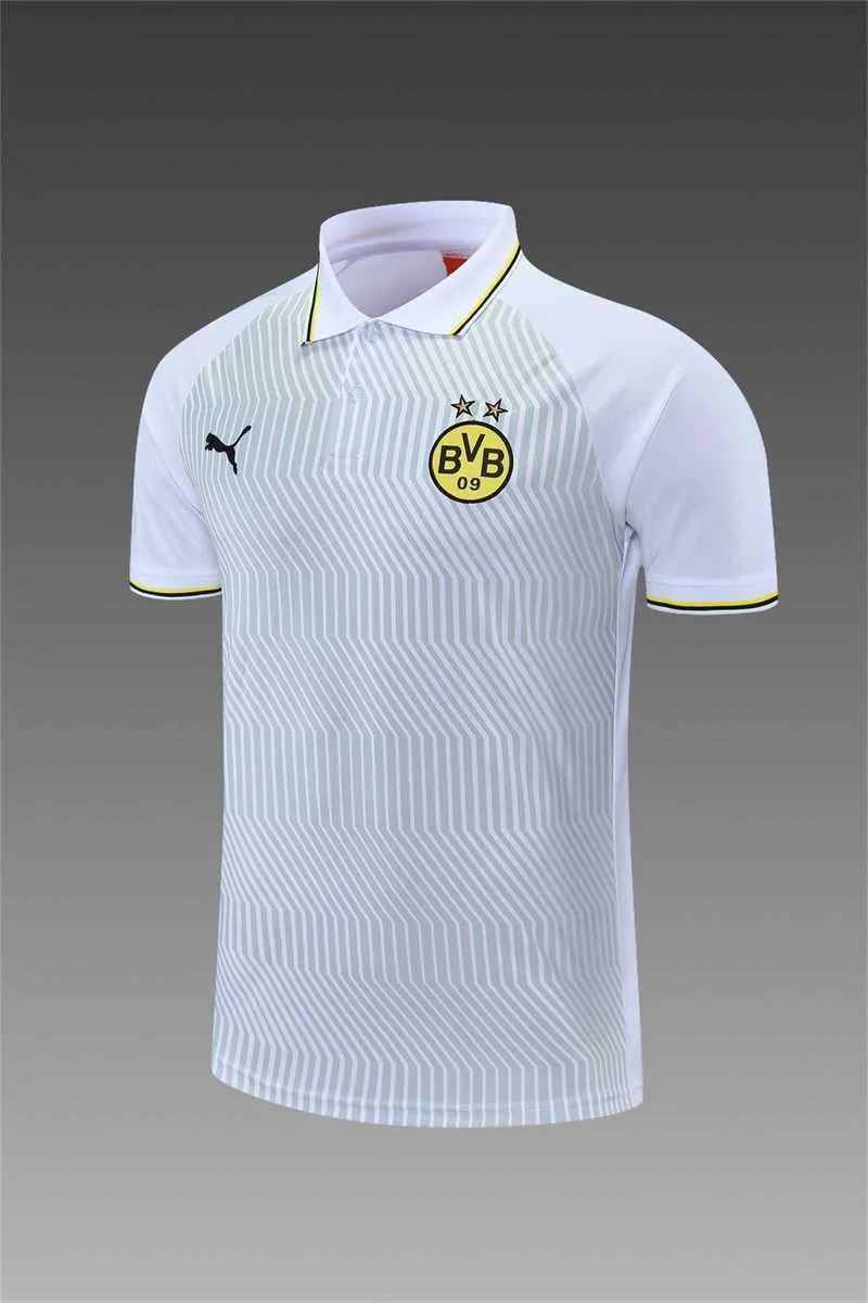 Polo Dortmund grey and white stripes 6
