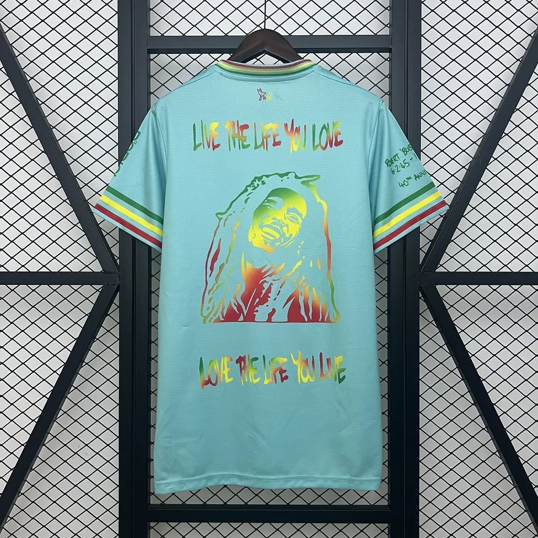 25-26 Ajax x Bob Marley AOP Green Special Edition Kit Football T-Shirt AAAAJersey Wholesale Yup 3