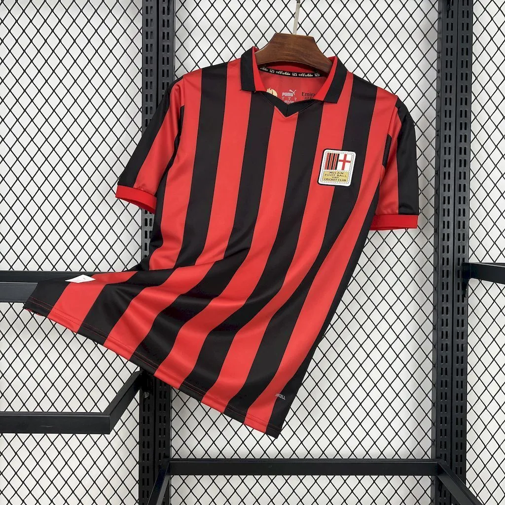 2425 AC Milan 125th Anniversary Edition Red Kit Football Uniforms AAAAJersey Supplier Yupoo 5