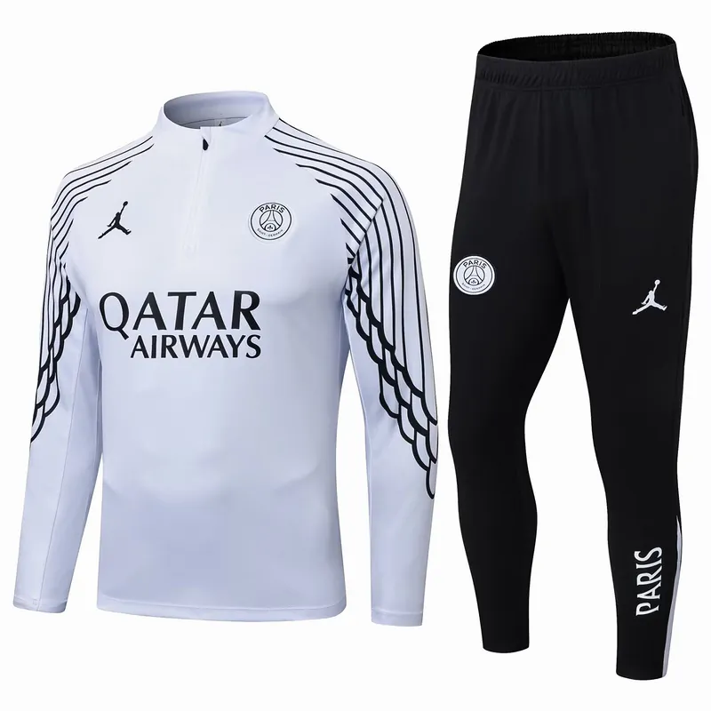 25-26 PSG Paris Training Soccer White Suit AAAAJersey Supply Yupoo 3