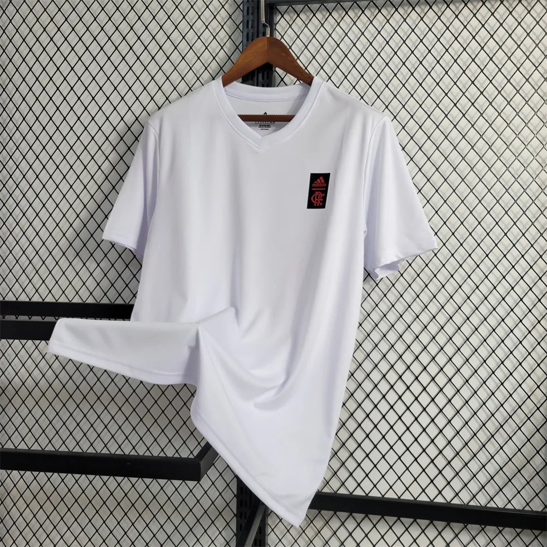 23-24 Flamengo white casual T 2