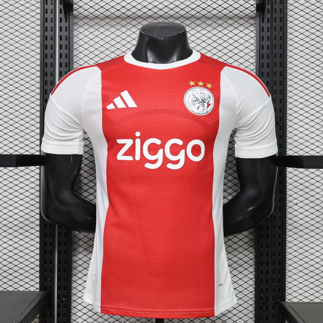 26-27 Ajax Mens Home Kit Soccer Player Version T-Shirt AAAAJersey Supply Yupoo 7 1