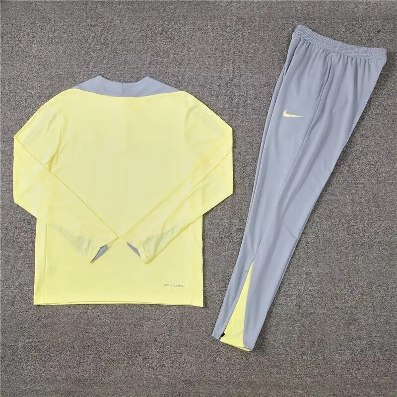 24-25 Club America Long Sleeve Tracksuit Yellow Training Suits Football AAAAJersey Supplier 1