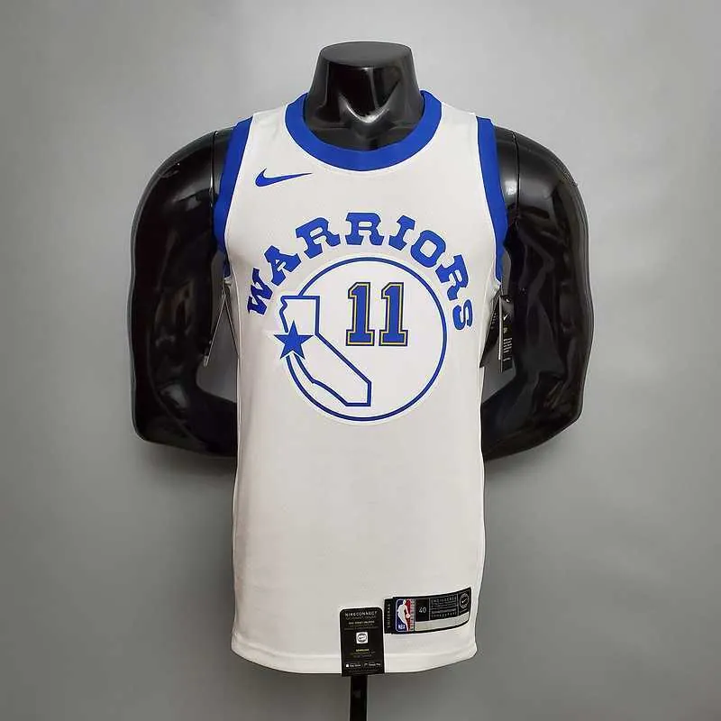 Retro version THOMPSON#11 Golden State Warriors white 7