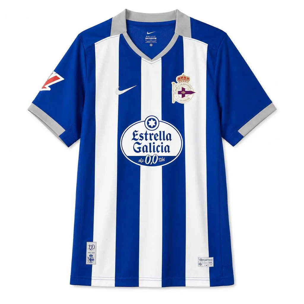 26-27 Deportivo de La Coruna Mens Home Kit Football T-Shirt AAAAJersey Supply Yupoo 11 2