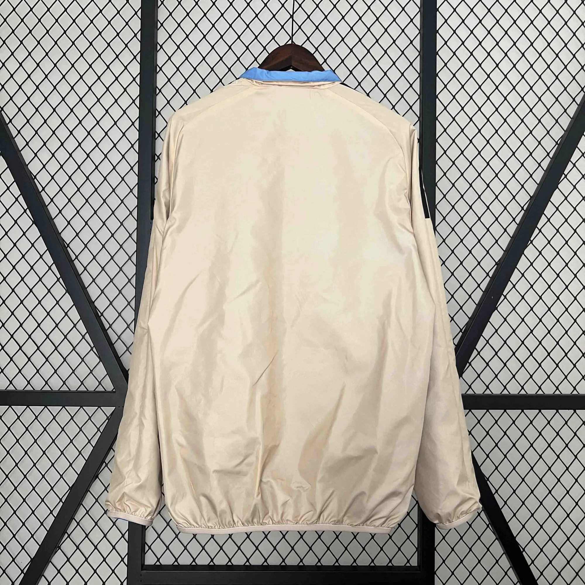 2024 Tigres UANL Beige&Blue Trench Coat Reversible Windbreaker Double-Sides Jacket 3