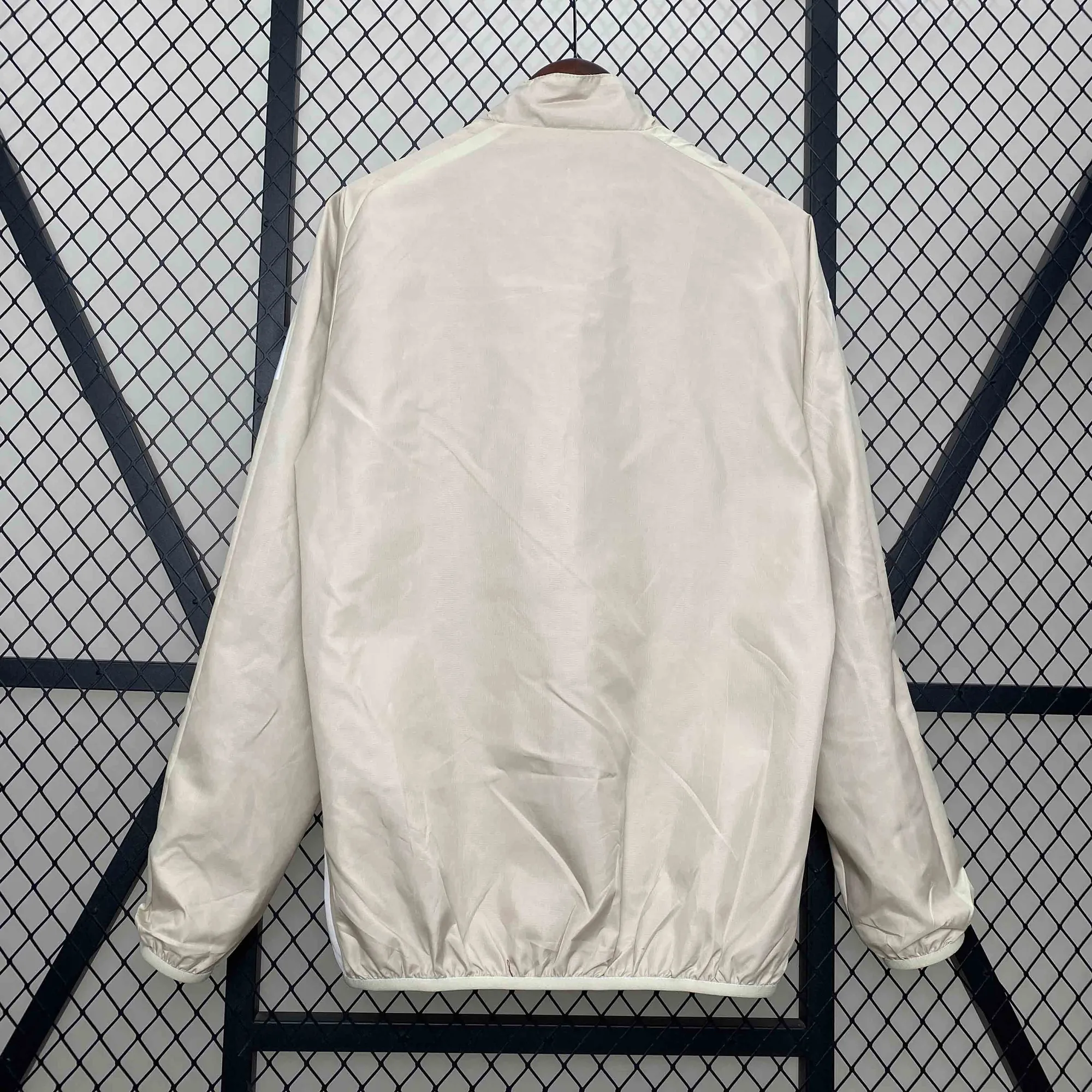 24-25 Real Madrid Khaki&Red Trench Coat Reversible Windbreaker Double-Sides Jacket AAAAJersey Y 2