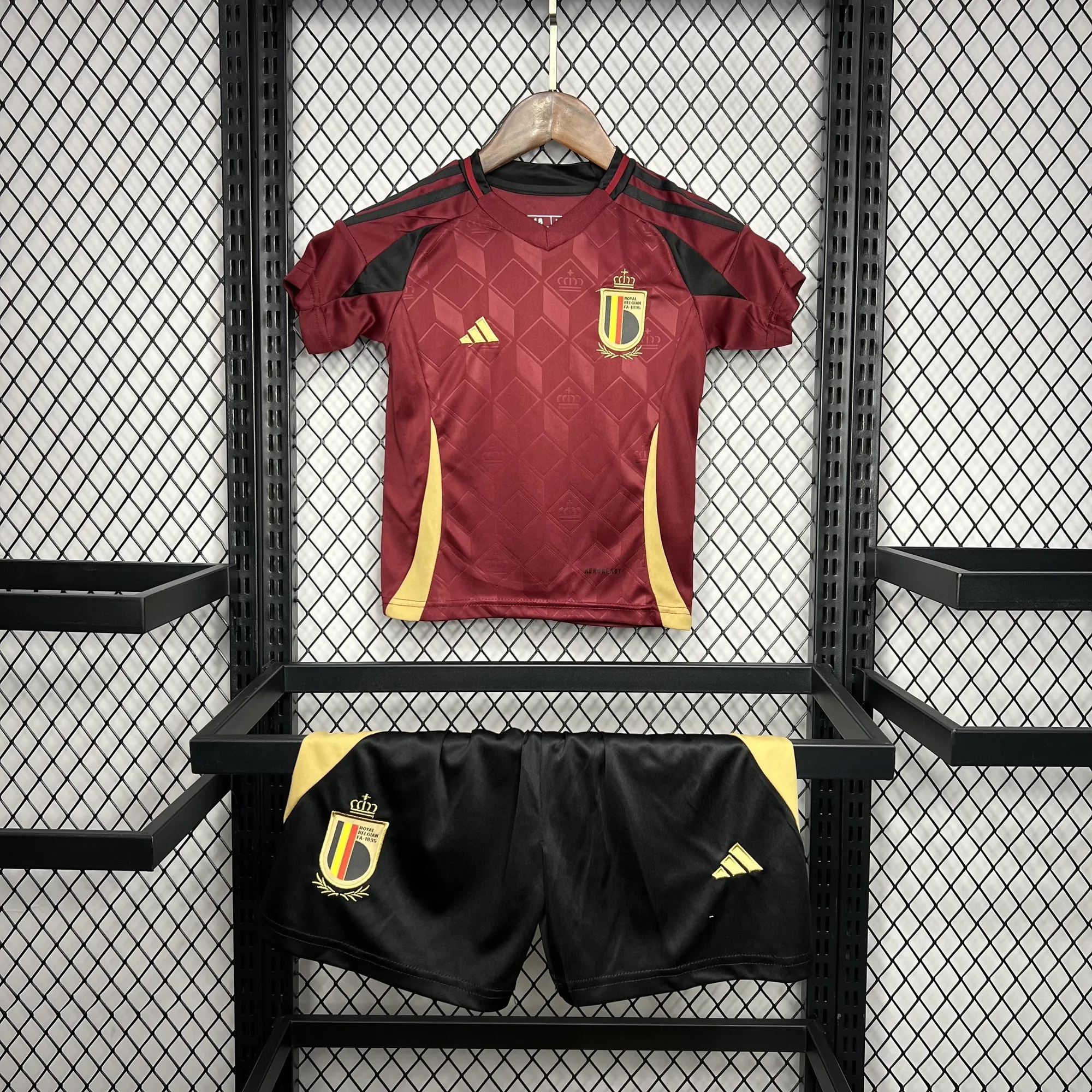 2024 Belgium Home Kid Kits Children Sets Football Jerseys Yupoo 7