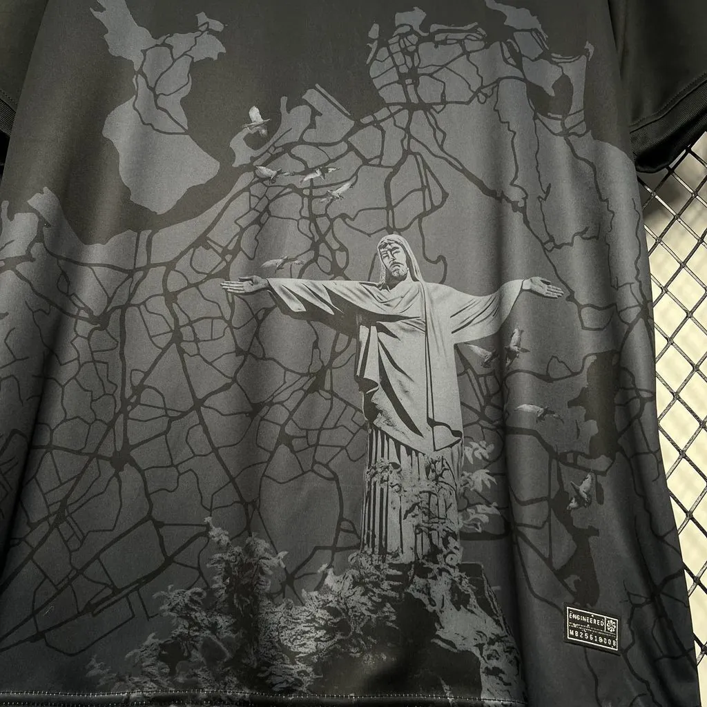 2024 Brazil Christ the Redeemer Black Grey Special Edition Shirt AAAAJersey Supplier Yupoo 3