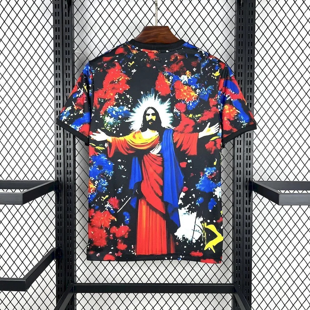 2025 Brazil Cristo Redentor Colorful Special Edition T-Shirt Football Apparels Soccer AAAAJerse 3