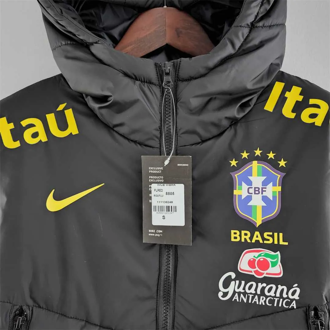 2022 Brazil Cotton Jacket Black 7